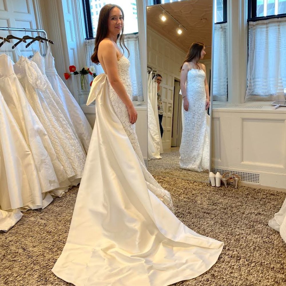 Lela Rose The Belfast lace wedding gown